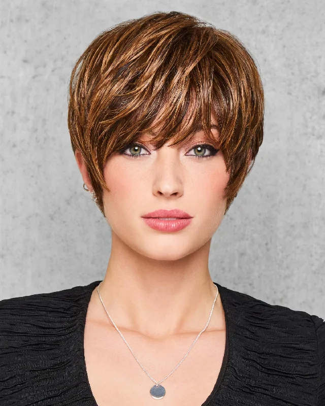 Synthetic wigs with calm teal-Feather Cut | Synthetic Wig by Hairdo