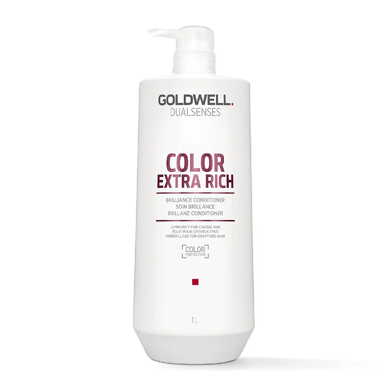 Hair care routine for radiance-Goldwell Dualsenses Color Extra Rich Brilliance Conditioner - 33oz