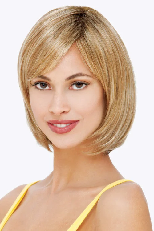 Synthetic wigs with deep waves-Heather Synthetic Wig By Estetica | Mid-Length, Straight | Basic Cap