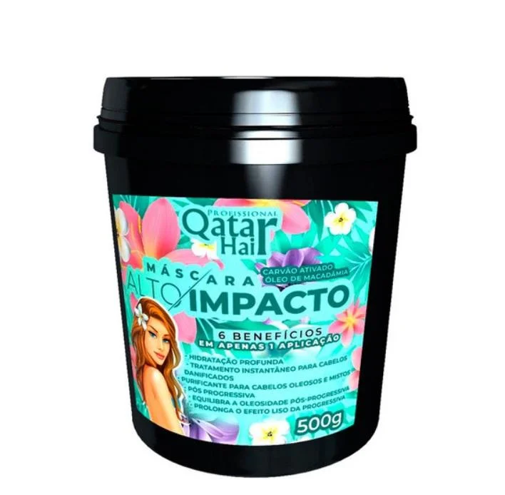 Hair care tips for hair durability-High Impact 6 in 1 Macadamia Activated Charcoal Hair Mask 500g - Qatar Hair