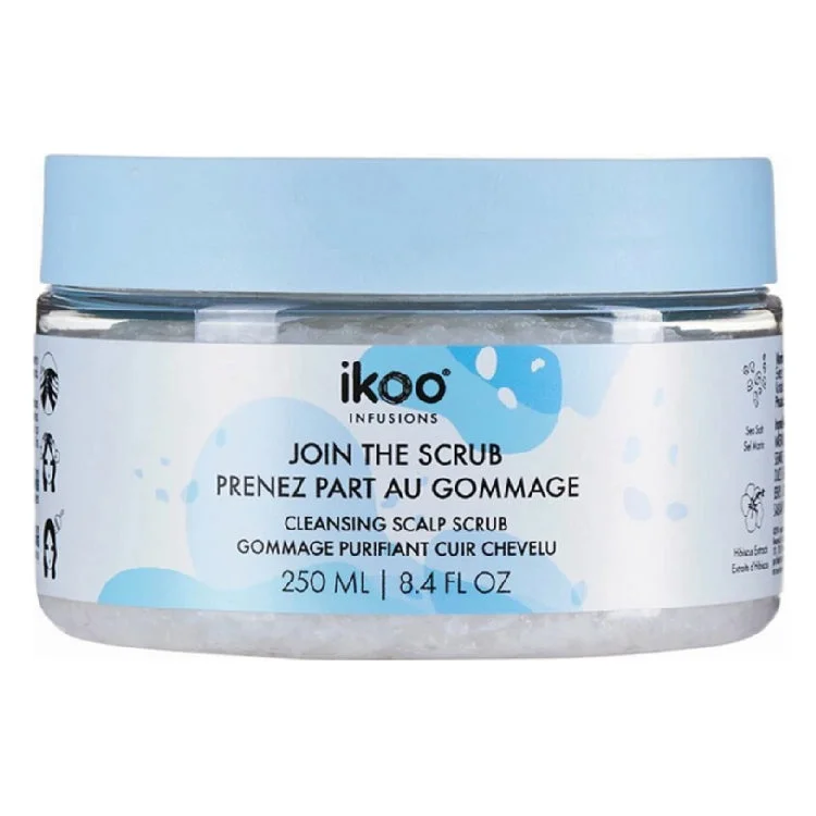 Hair care for bouncy curls-Ikoo Join The Scrub Scalp Scrub 8.4 oz