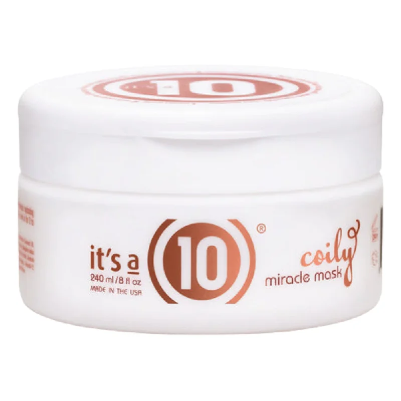 Best hair care for hair smoothness-Its A 10 Miracle Coily Mask 8 oz