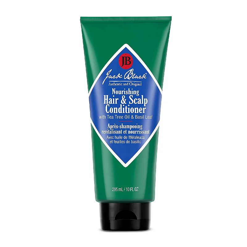 Hair care for oily loose kinky hair-Jack Black Nourishing Hair And Scalp Conditioner with Tea Tree Oil & Basil Leaf