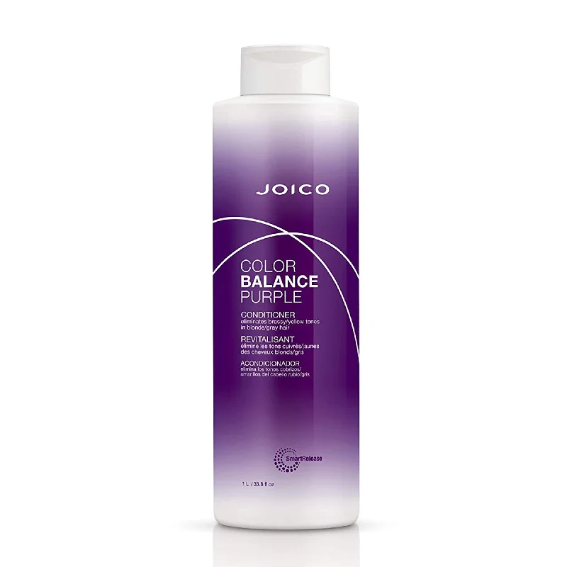 Best hair care for scalp pustules-Joico Color Balancing Purple Conditioner Liter