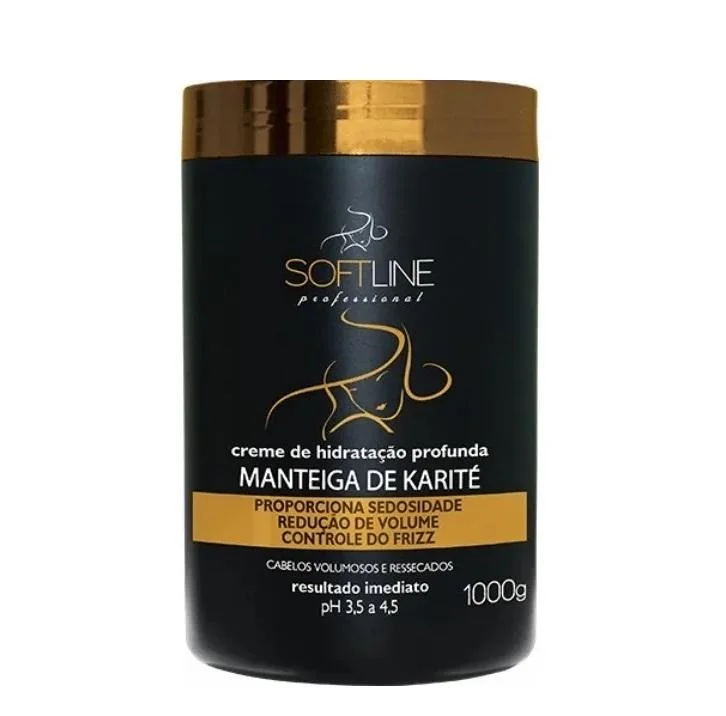 Hair care routine for scalp stiffness-Karité Shea Butter Anti Frizz Silkiness Volume Reduction Mask 1Kg - Soft Line