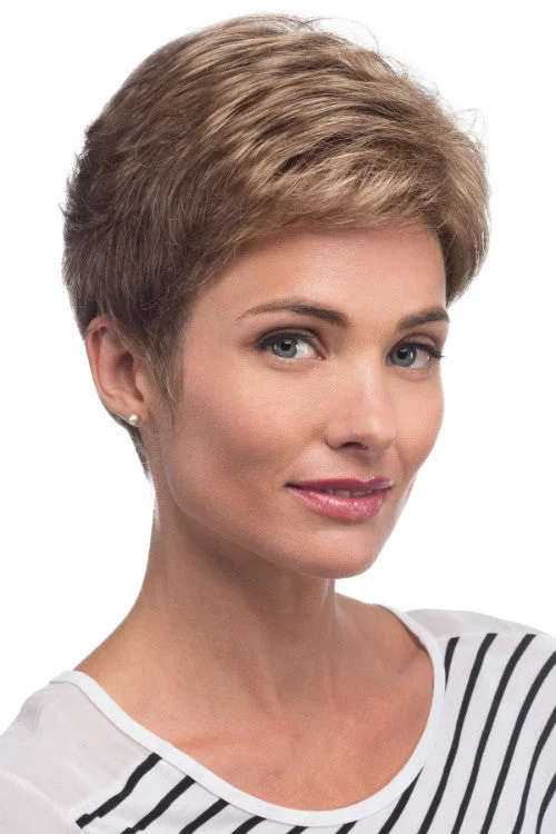 Synthetic wigs with rich waves-Kate (Petite) Synthetic Wig By Estetica | Short, Straight | Basic Cap