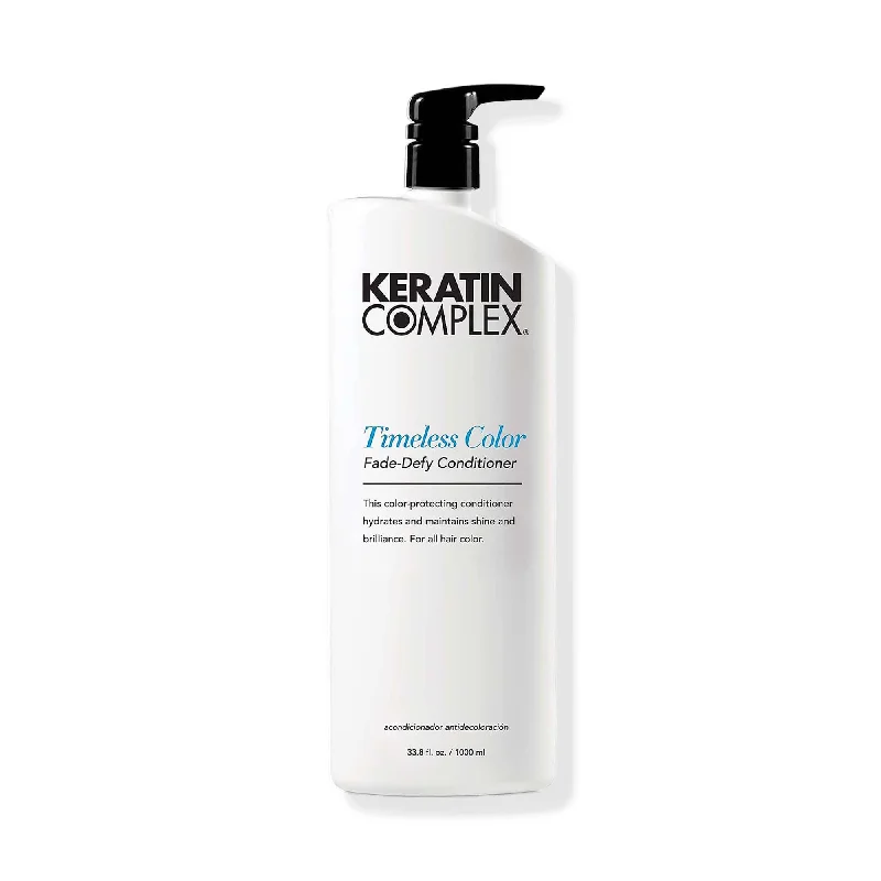 Hair care for fine kinky loose hair-Keratin Complex Timeless Color Fade-Defy Deep Conditioner - 33oz