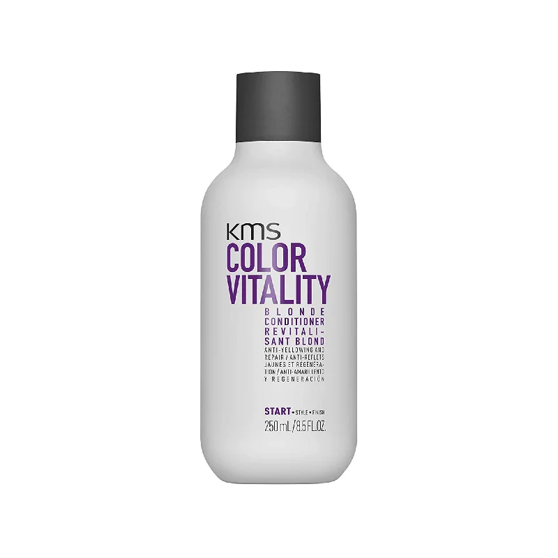 Hair care tips for scalp nourishment-KMS ColorVitality Blonde Conditioner - 8oz