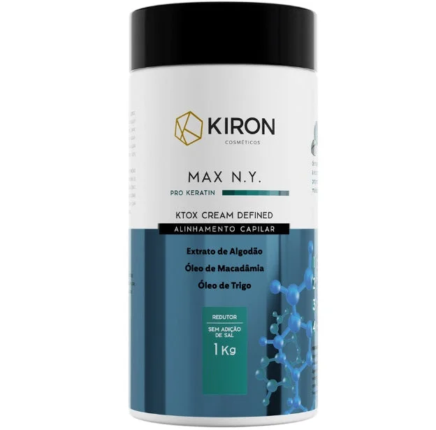 Best hair care for fuzzy hair-Ktox Defined Cream Pro Keratin Max N.Y Alignment Treatment Deep Hair Mask 1Kg - Kiron