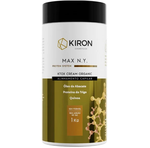 Hair care tips for defined curls-Ktox Organic Cream Protein System Max N.Y Deep Hair Mask Straightening 1Kg - Kiron