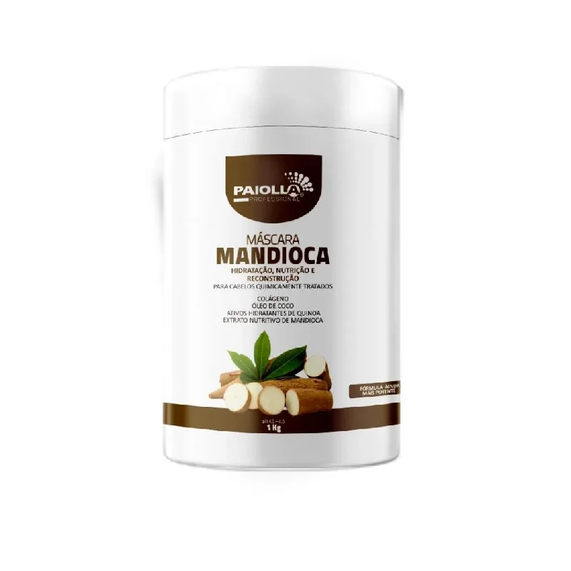 Hair care tips for scalp wellness-Mandioca Cassava Damaged Hair Reconstruction Treatment Mask 1Kg - Paiolla