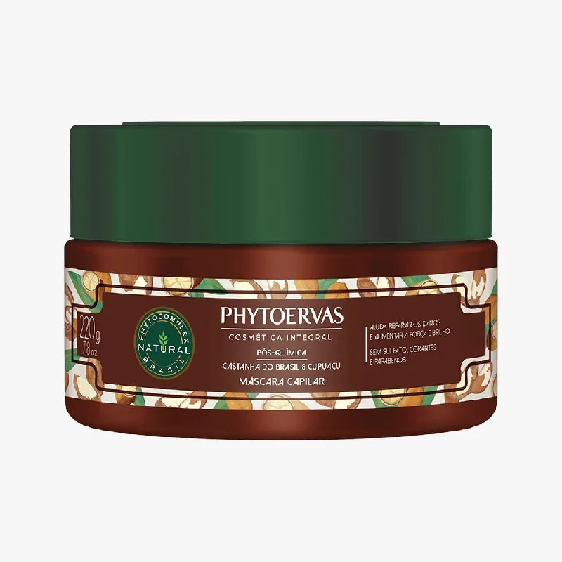 Natural hair care for breakage taming-Phytoervas Mask for Post Chemical Chemistry of Brazil and Cupuaçu 220g