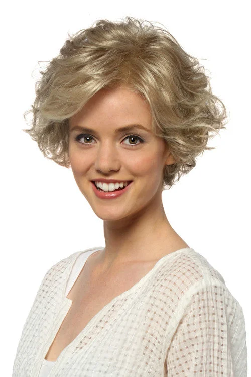 Synthetic wigs for epic bashes-Meg Synthetic Wig By Estetica | Short, Wavy | Basic Cap