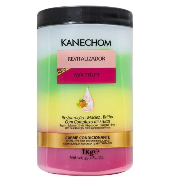 Hair care for rough kinky hair-Mix Fruit Restore Shine Softness Conditioning Revitalizing Cream 1Kg - Kanechom