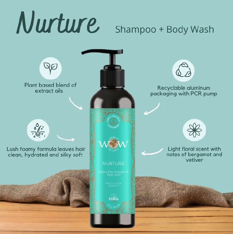 MKS eco WOW Nurture Sulfate-Free Shampoo & Body Wash