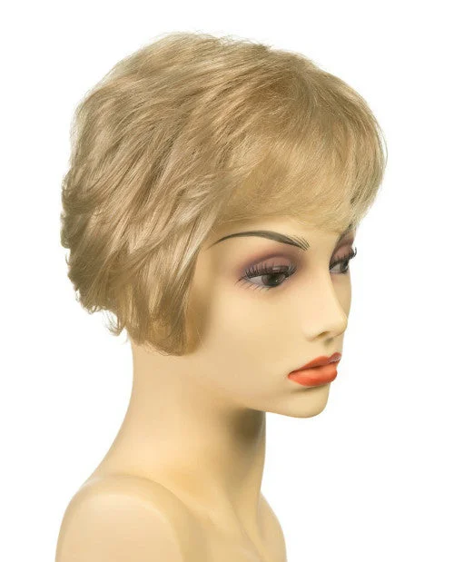 Synthetic wigs with dusk blue-Mono Wiglet 36-LF Synthetic Topper by Estetica | Short, Straight