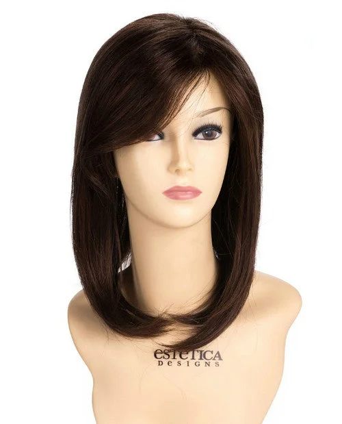 Synthetic wigs for cove dinners-Mono Wiglet 413-MP Synthetic Topper by Estetica | Long, Straight