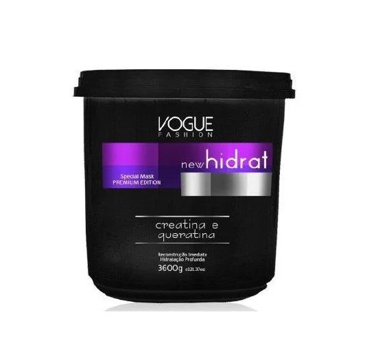 Hair care for fine loose tight hair-New Hidrat Reconstruction Keratin Creatine Mask Bucket 3,6Kg - Vogue Fashion