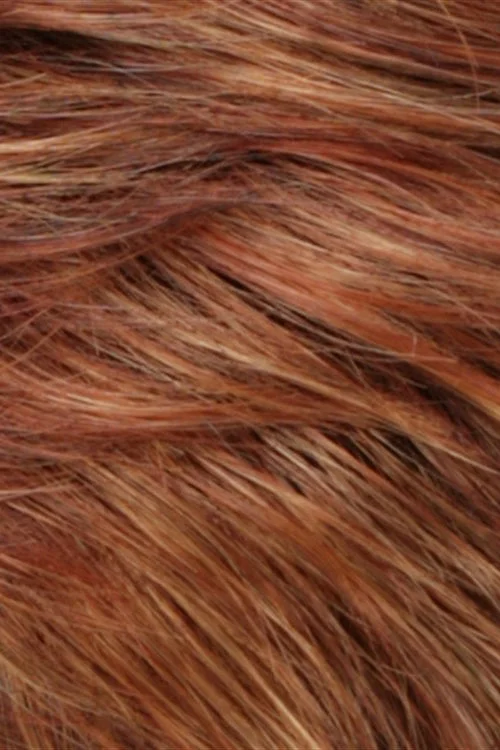 Auburn Bright Red w Pale Golden Blonde Highlights