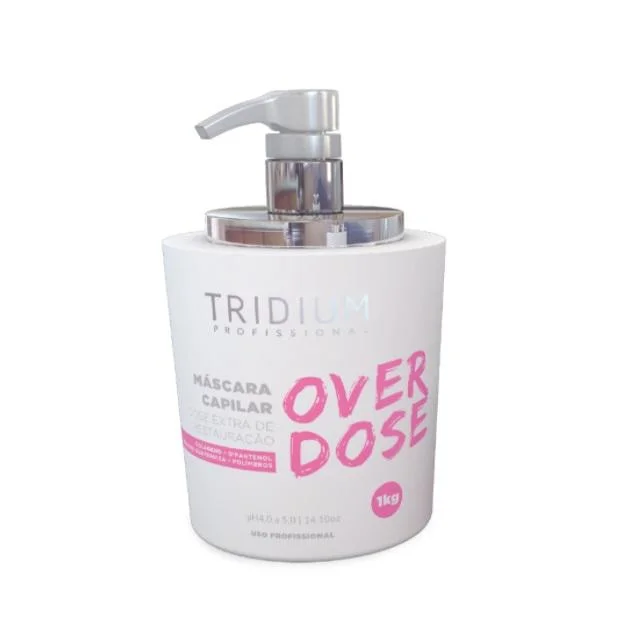 Hair care for washed-out waves-Overdose D-panthenol Collagen Polymers Keratin Restore Mask 1Kg - Tridium