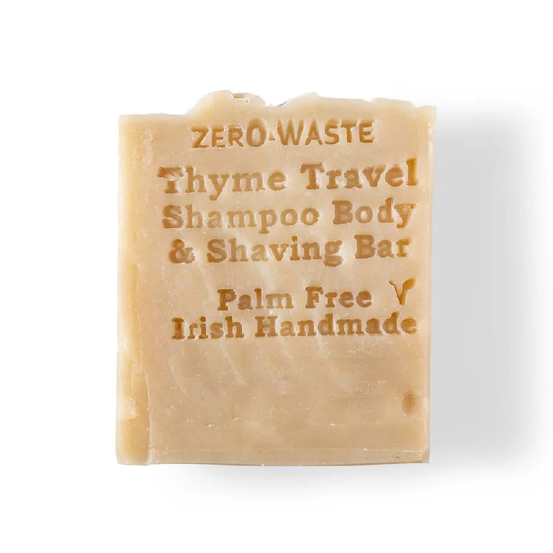 Palm Free Irish Soap Thyme Travel Shampoo & Shaving Bar