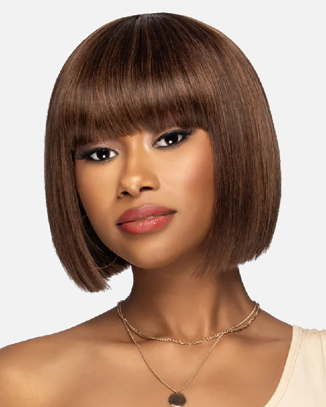 real person hair ring gathering band-Pretty | Human Hair Wig by Vivica Fox