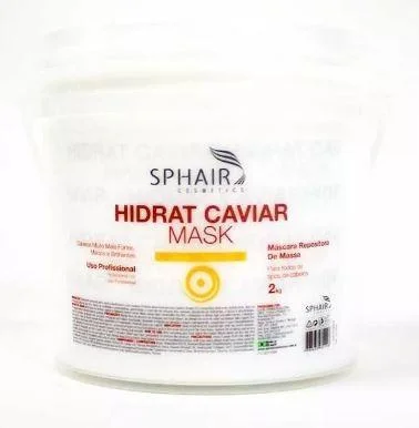 Moisturizing hair care for elderly-Professional Hidrat Caviar Treatment Mass Replenisher Hydrate Mask 2kg - Sphair