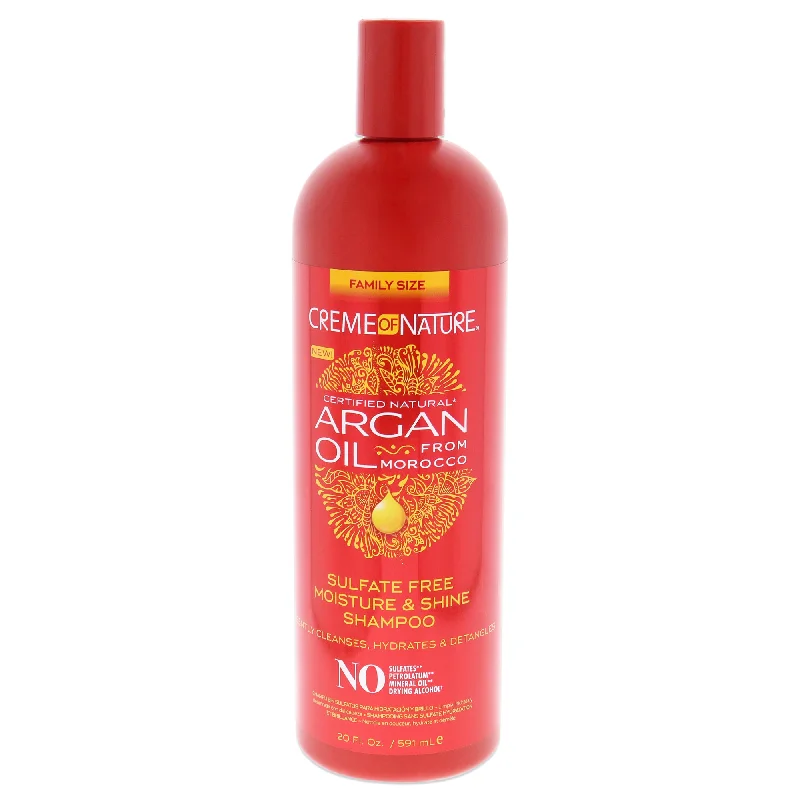 Creme of Nature Argan Oil Sulfate-free Moisture and Shine Shampoo by Creme of Nature for Unisex - 20 oz Shampoo