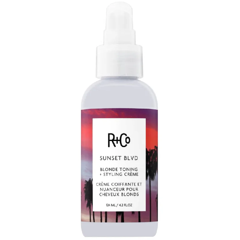 Hair care tips for hair robustness-R+CO Sunset BLVD Blonde Toning and Styling Creme 4.2 oz