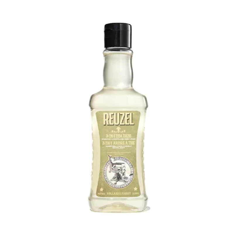 Reuzel 3-in-1 Tea Tree Shampoo - For Scalp, Skin, And Hair