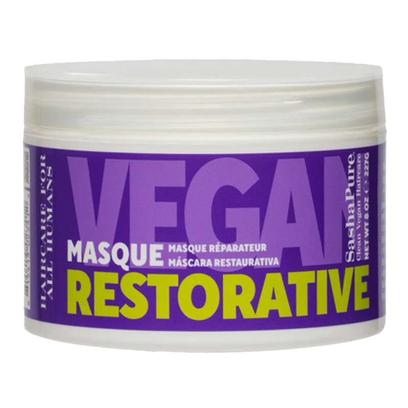 Best hair care for white hair-Sasha Pure Restorative Masque 8 oz