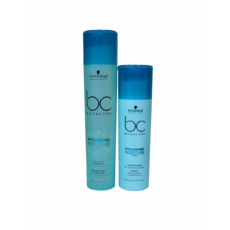 Schwarzkopf Bonacure Hyaluronic Moisture Kick Shampoo and Conditioner 8.5 oz