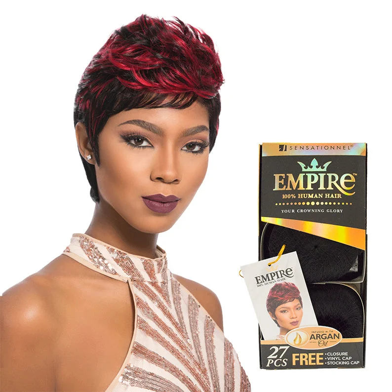 real person hair ring elegant treasure-SENSATIONNEL EMPIRE 100% Human Hair 27pcs 1"-2"-3"