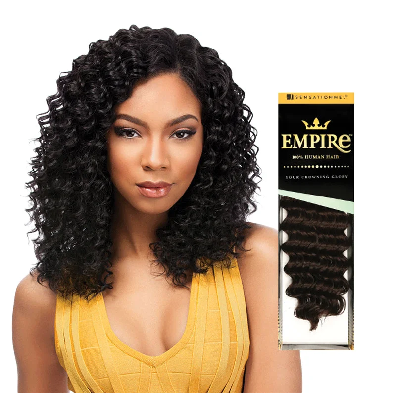 real person hair ring elite craft-SENSATIONNEL EMPIRE 100% Human Hair Deep Wave