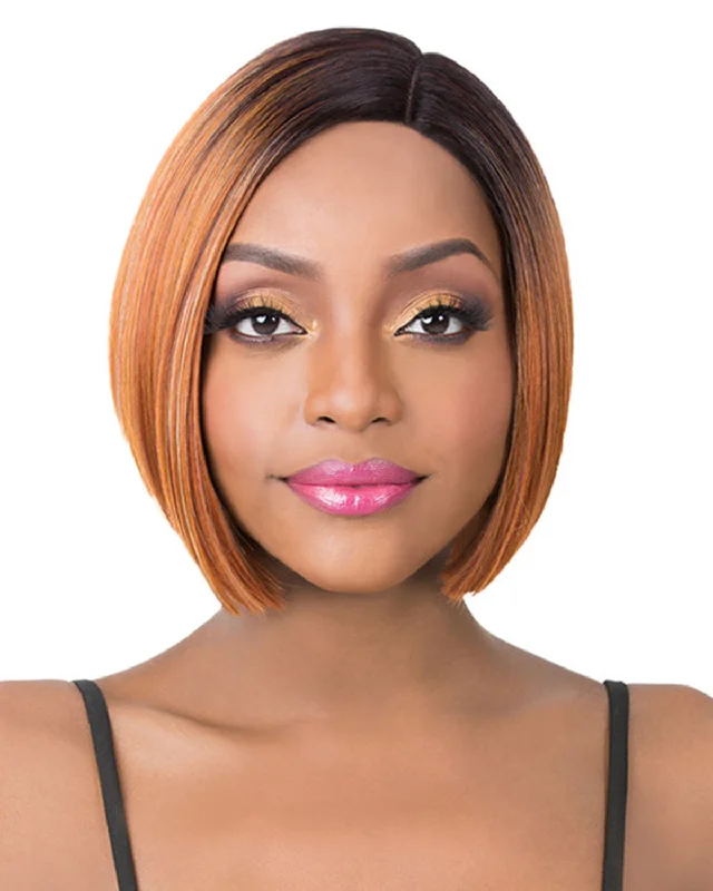 Garnet synthetic wigs red-Swiss Lace Maze | Lace Front & Lace Part Synthetic Wig by It's a Wig