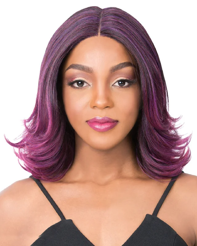 Synthetic wigs for posh look-Swiss Lace Serafina | Lace Front & Lace Part Synthetic Wig by It's a Wig