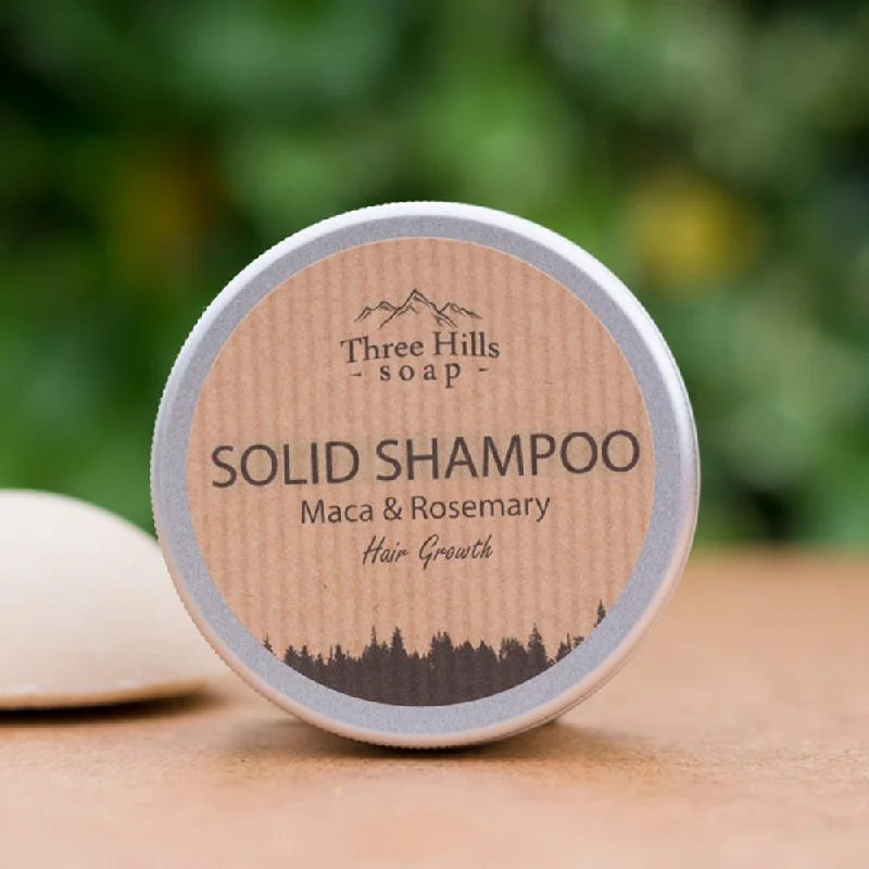 Three Hills Soap Solid Shampoo For Hair Growth - Maca & Rosemary