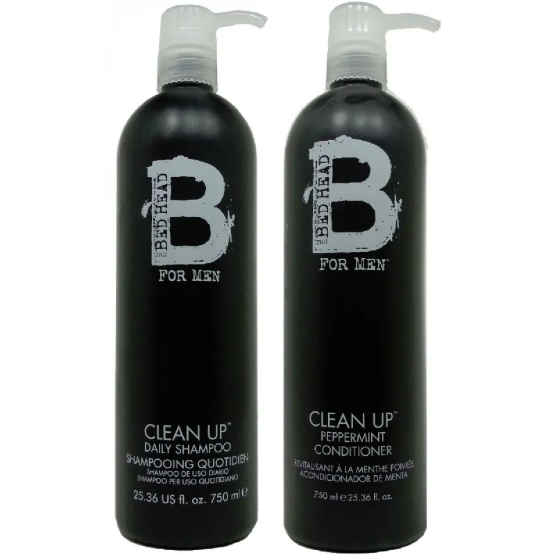 Tigi Bed Head For Men Clean Up Shampoo Shampoo and Conditioner Duo 25.36 oz