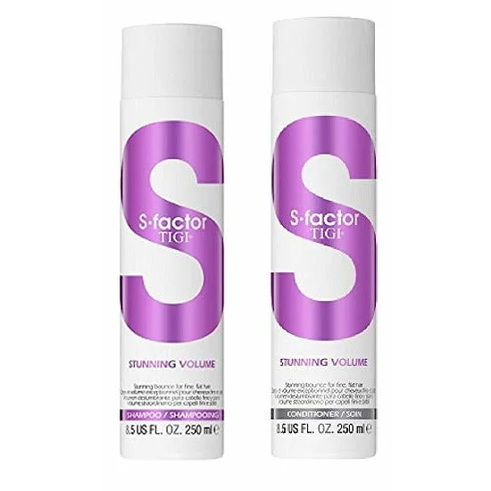 TIGI S Factor Stunning Volume Shampoo and conditioner  8.5 oz duo