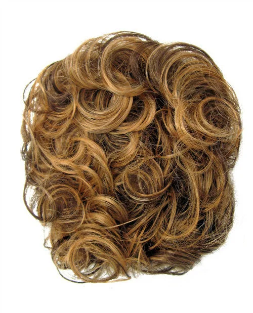 Synthetic wigs for saga princess-Toptress Synthetic Topper by Estetica | Short, Curly