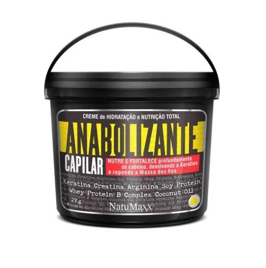 Hair care tips for curl durability-Total Nutrition Hydration Cream Anabolic Hair Strengthens Mask 2Kg - Natumaxx