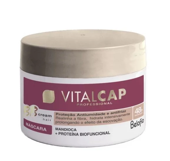 Best hair care for hair smoothness-Professional Vitalcap BB Cream Anti Frizz Protection Hair Mask 250g - BeloFio