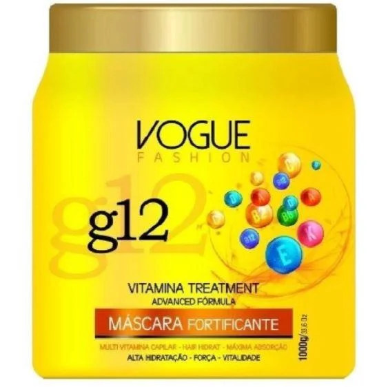 Hair care for dry loose kinky tight hair-Vitamins Treatment Advanced Formula G12 Fortifying Mask 1 Kg - Vogue Fashion