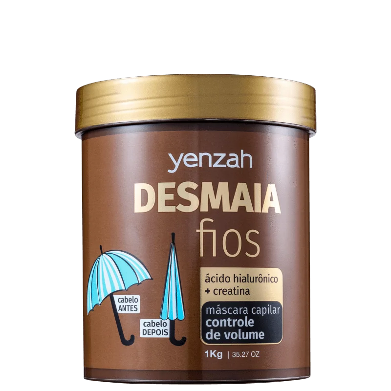 Best hair care for color longevity-Desmaia Fios - Hair Mask 1000g - Yenzah