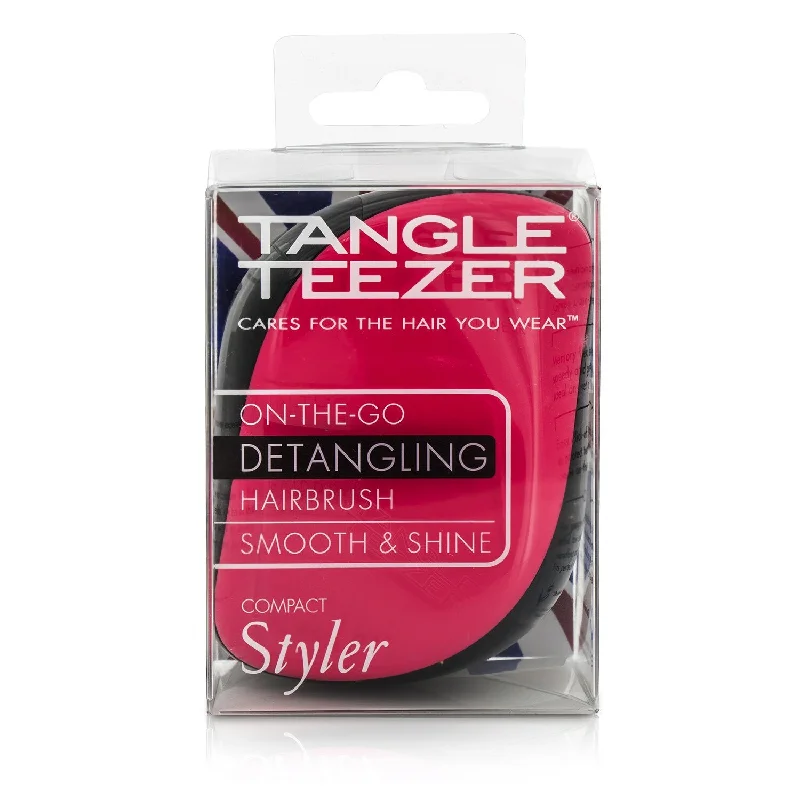 Tangle Teezer Compact Styler On-The-Go Detangling Hair Brush - # Pink Sizzle  1pc