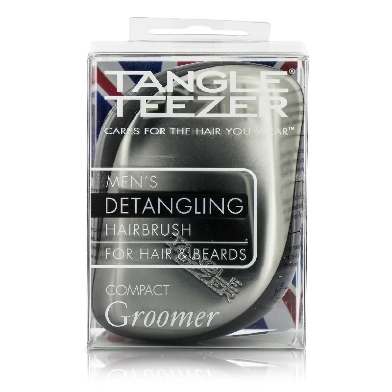 Tangle Teezer Compact Styler Mens' Compact Groomer Detangling Hair Brush (For Hair & Beards)  1pc