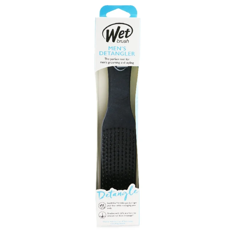 Wet Brush Men's Detangler Leather - # Black  1pc