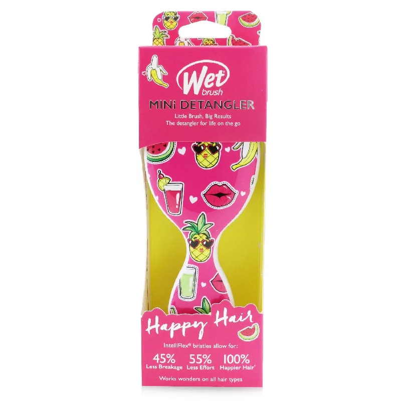 Wet Brush Mini Detangler Happy Hair - # Smiley Pineapple  1pc