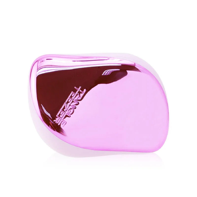 Tangle Teezer Compact Styler On-The-Go Detangling Hair Brush - # Baby Pink Chrome  1pc