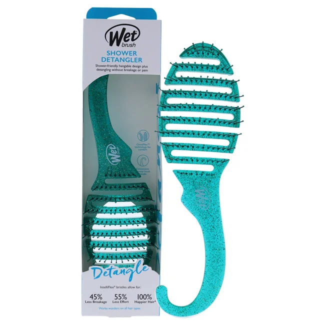 Wet Brush Shower Detangler Brush - Green Glitter by Wet Brush for Unisex - 1 Pc Hair Brush